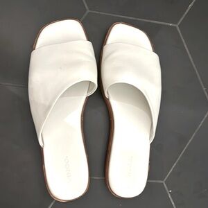 Vince leather slides sandals